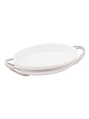 Holder with Oval Dish