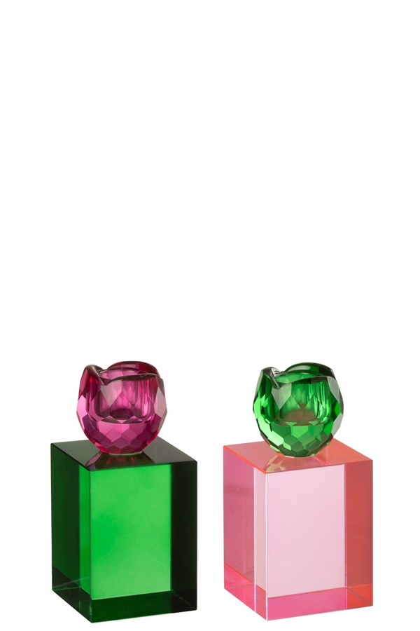 Candle Holder Rect S/2 | 13cm