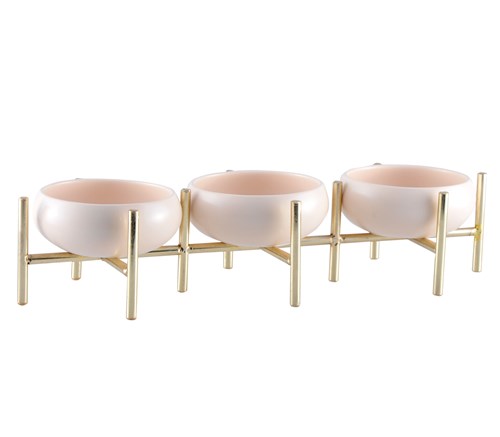 3 Trays Bowl Gold/Beige Paradise