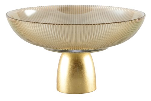 Bowl On Gold Foot | Coffee