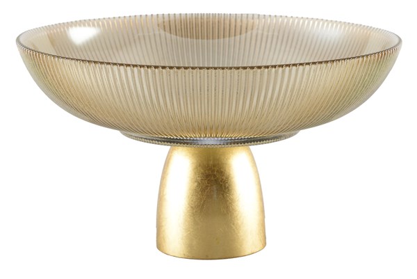 Bowl On Gold Foot | Coffee