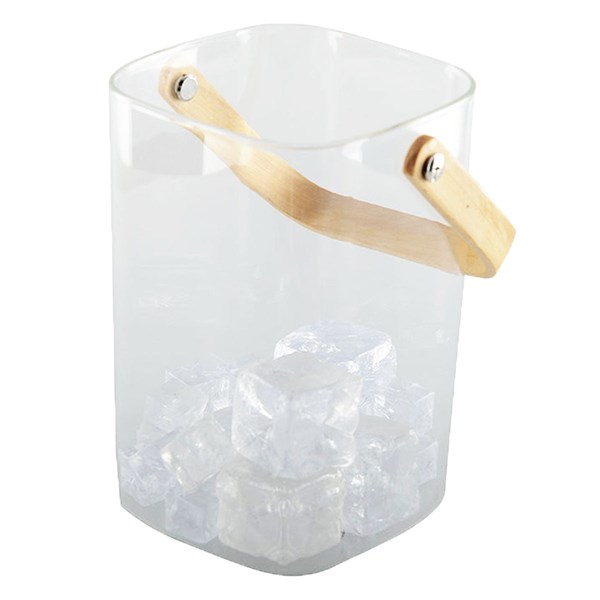 Ice Bucket Wooden Handle | 16cm
