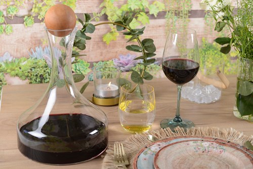 Decanter With Wooden Stopper