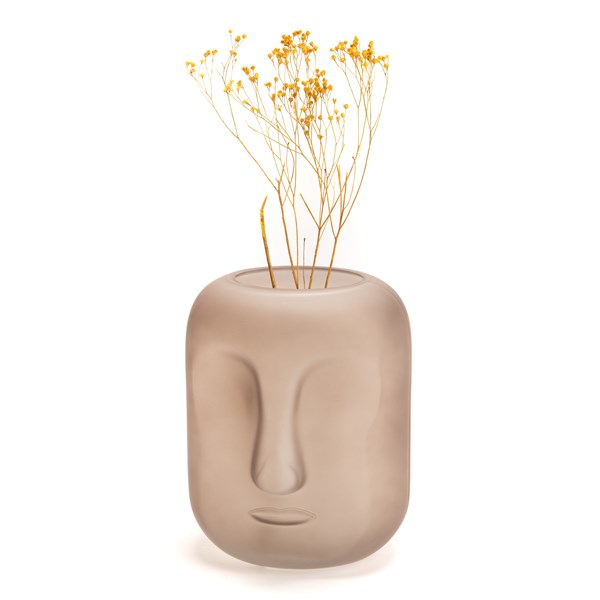 Vase Mask | Brown | H20cm