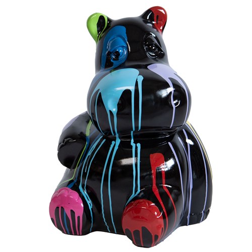 Hippo Trash | Black | H47cm