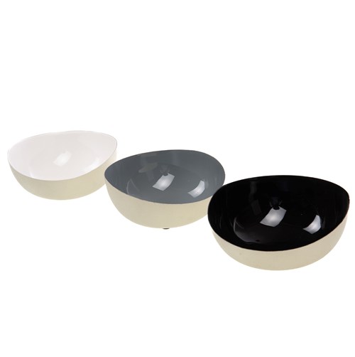 Small Bowl Glacier Round S/3