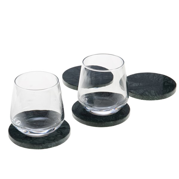 Coaster Marble Set Of 4 | Green