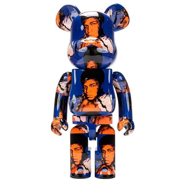 Bearbrick 1000% Andy Warhol x Muhammad Ali