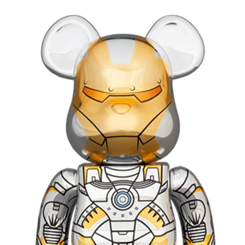 Bearbrick 400% + 100% Marvel Ironman x Sorayama Set