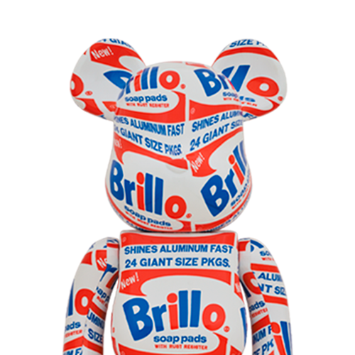 Bearbrick 400% + 100% Andy Warhol - Brillo