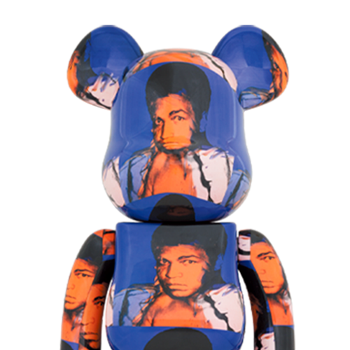 Bearbrick 1000% Andy Warhol x Muhammad Ali
