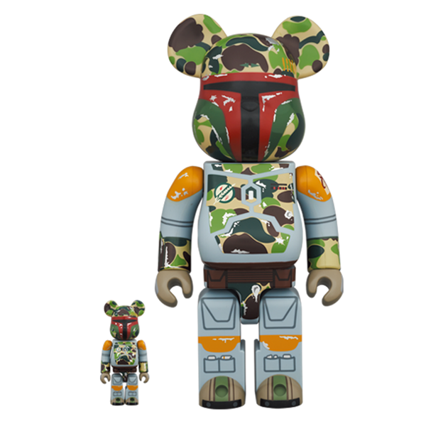 Bearbrick 400% + 100% BAPE x Star Wars - Boba Fett