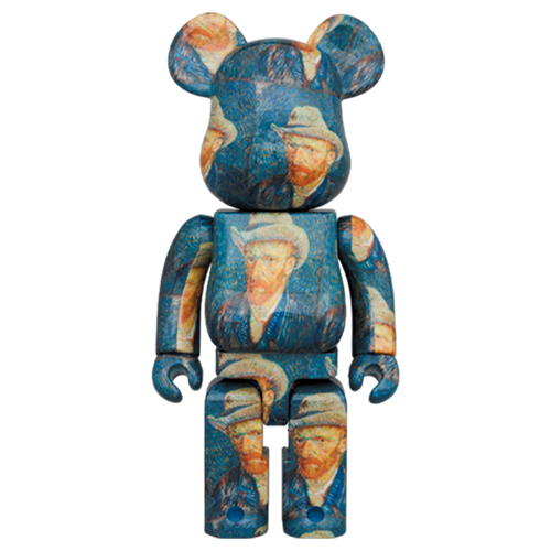 Bearbrick 1000% - Van Gogh - Self-Portrait with Grey Felt Hat
