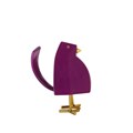 Resin sculpture ’Purple Bird’