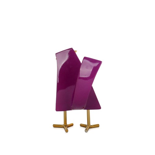Resin sculpture ’Purple Bird’