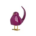 Purple Bird Resin Sculpture