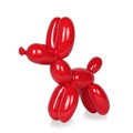 Sculpture Resin Dog Balloon PM Red