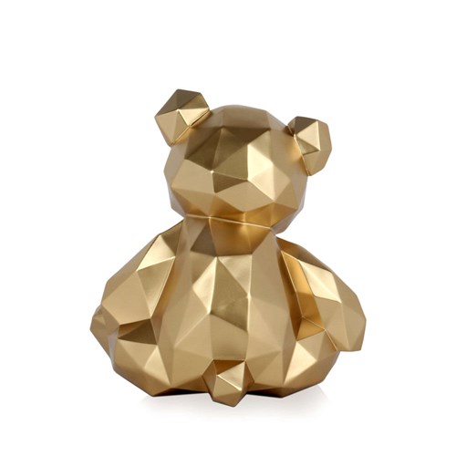 Resin sculpture ’Faceted Teddy Bear’