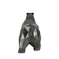 Faceted Black Polar Bear Resin Sculpture