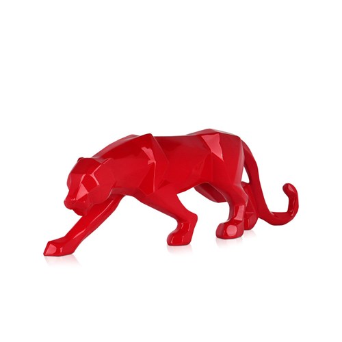 Red Panther Resin Sculpture
