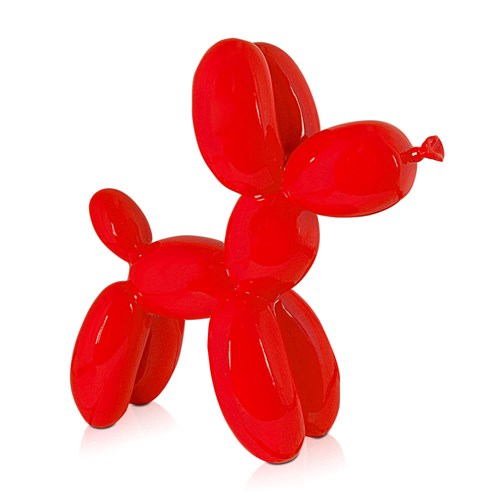 Red Balloon Dog Resin Sculpture