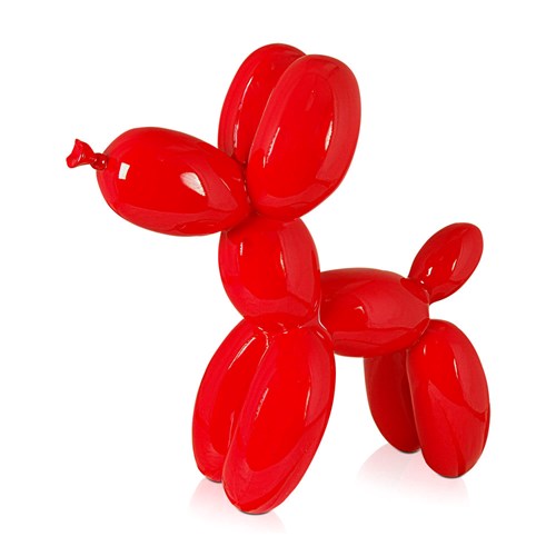 Red Balloon Dog Resin Sculpture
