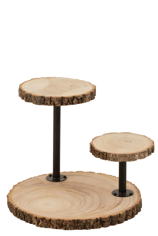Tray 3 Level Wood | 45cm