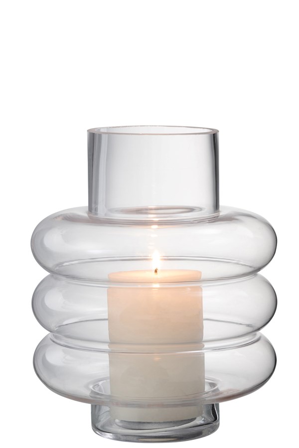 Vase Lima Glass Trans | 23cm