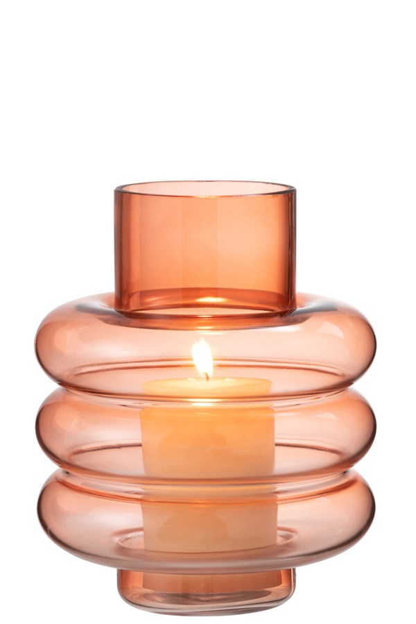 Vase Lima Glass Orange | 23cm
