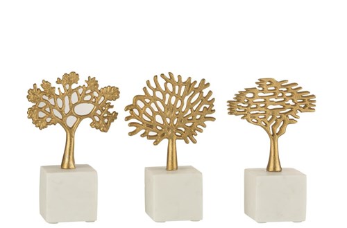 S/3 Trees Gold | 23cm