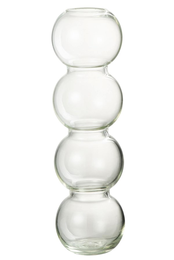 Vase Bollen Glass Transparent | 31cm
