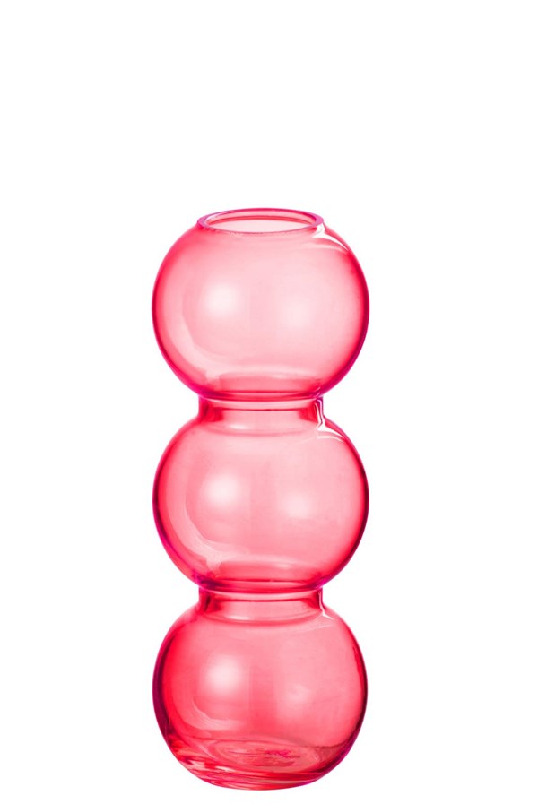 Vase Bollen Glass Pink | 23cm