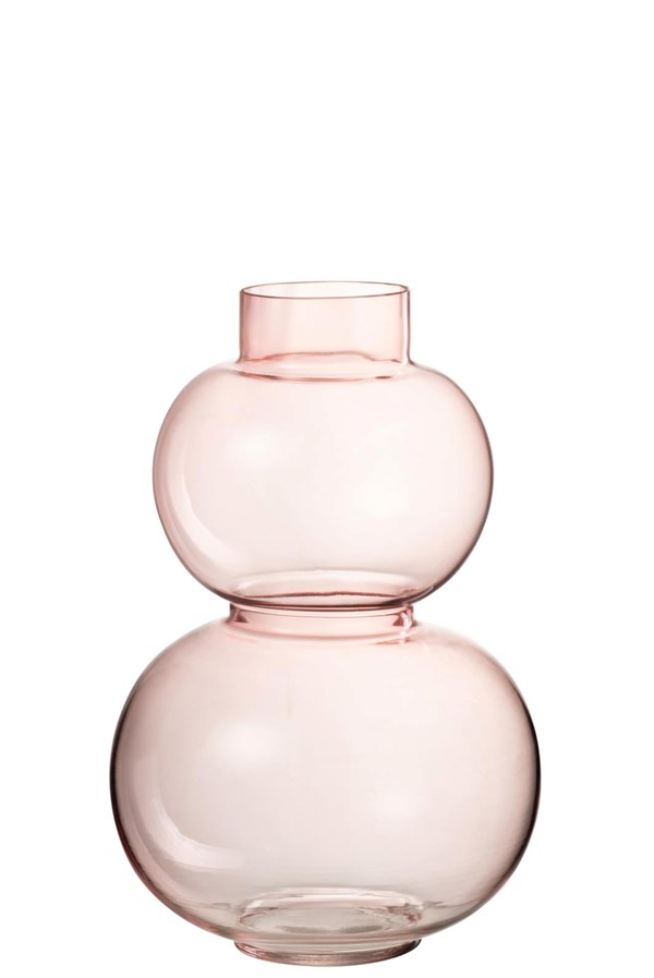 Vase Globes Pink Glass | 29cm