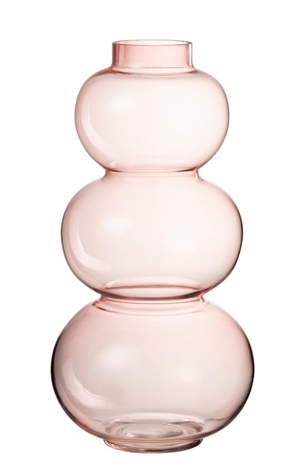 Vase Globes Pink Glass | 36cm