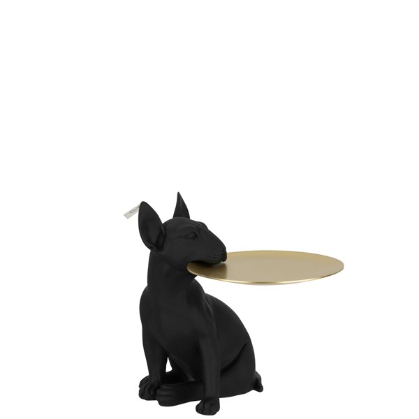 Tray Dog  | Black/Gold | 32cm
