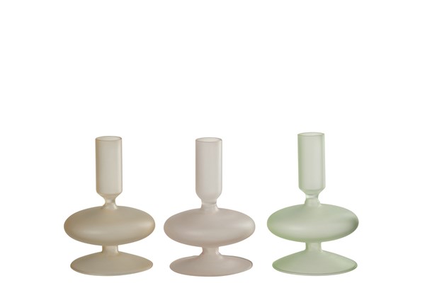 Candle Holder S/3 Mat | 12cm