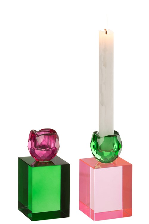 Candle Holder Rect S/2 | 13cm