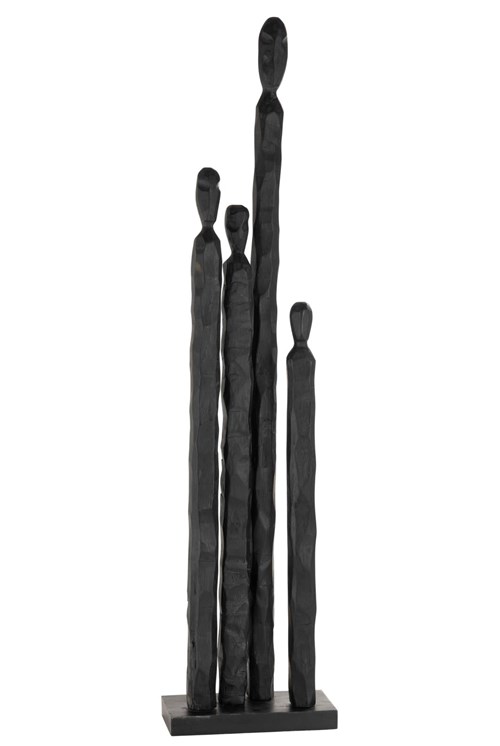 Figure Group Long Mango Wood Black | 112cm