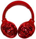 Kong Red Metallic Headphone