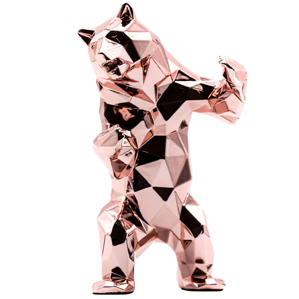 Figurine Rose Gold Bear