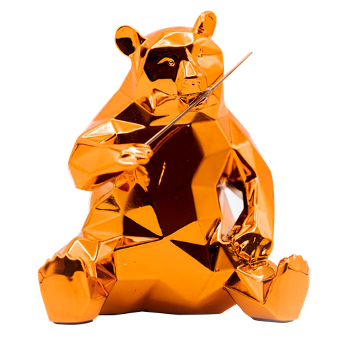 Figurine Panda Orange