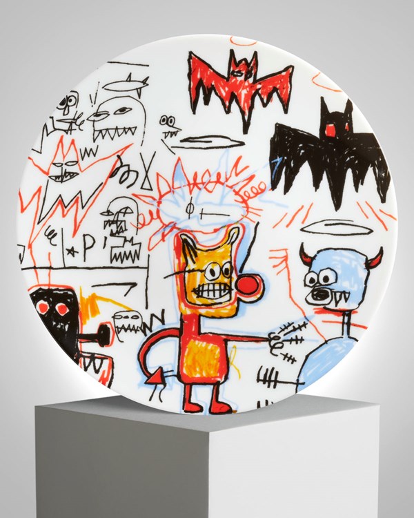 Jean-Michel Basquiat Plate 27cm Batman