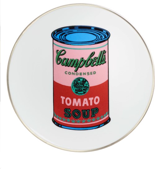 Andy Warhol Plate Campbell Red/Pink Platinum