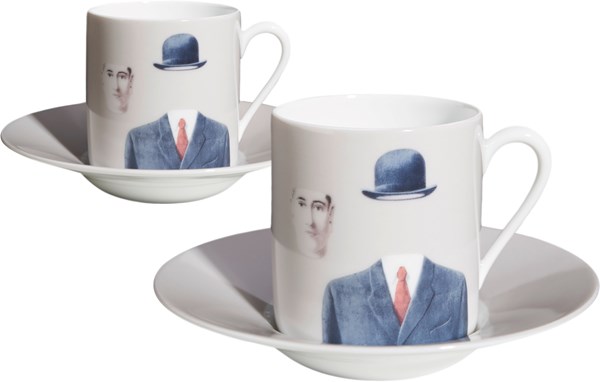 René Magritte Espresso Set/2 Beige Perlin