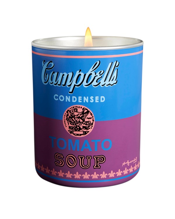 Andy Warhol Candle Campbell Blue/Puple