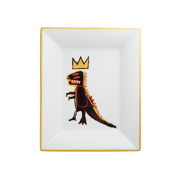 Jean-Michel Basquiat Tray 20x16cm Gold Dragon