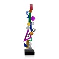 Metal sculpture ’Composition of geometric figures’