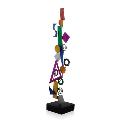 Metal sculpture ’Composition of geometric figures’