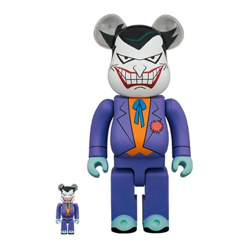 Bearbrick 400% + 100% - The Joker - Batman the Animated Series