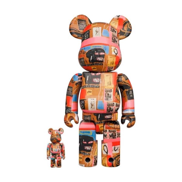 Bearbrick 400% + 100% Andy Warhol x Jean-Michel Basquiat #2